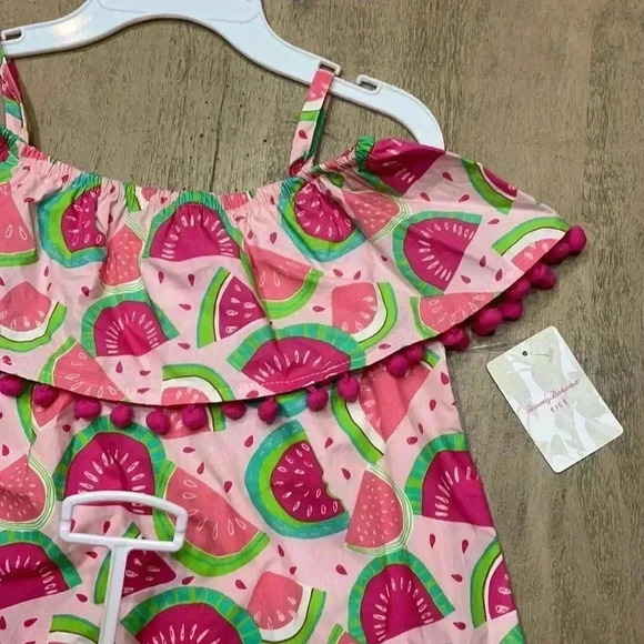 NWT Tommy Bahama,shirt, shorts, barrettes size 7-8 - Picture 2 of 6